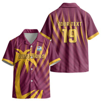 Custom West Indies Cricket Kid Hawaiian Shirt Palm Tree Sunburst Glory LT19