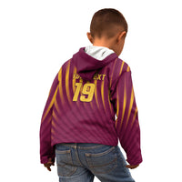 Custom West Indies Cricket Kid Hoodie Palm Tree Sunburst Glory