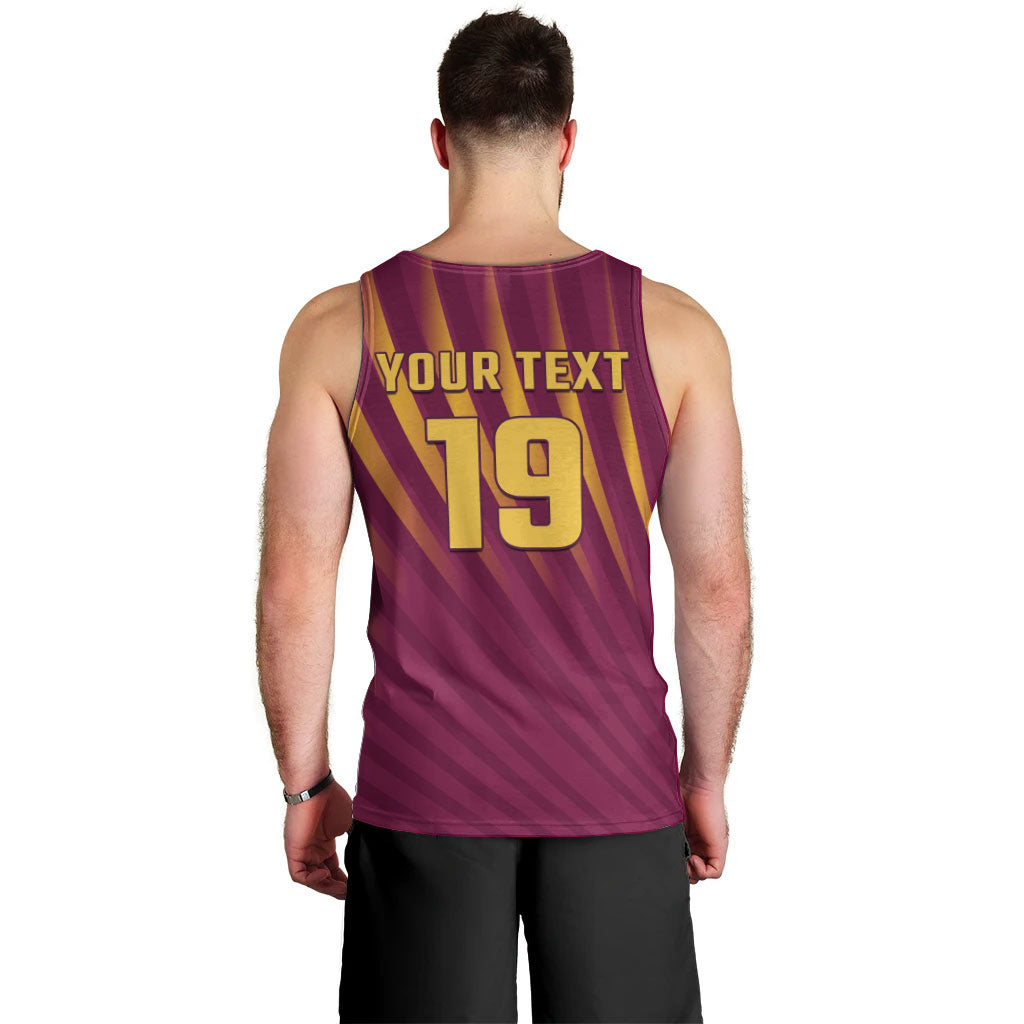Custom West Indies Cricket Men Tank Top Palm Tree Sunburst Glory