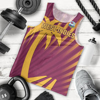 Custom West Indies Cricket Men Tank Top Palm Tree Sunburst Glory