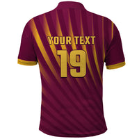 Custom West Indies Cricket Polo Shirt Palm Tree Sunburst Glory