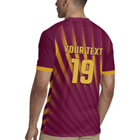Custom West Indies Cricket Rugby Jersey Palm Tree Sunburst Glory