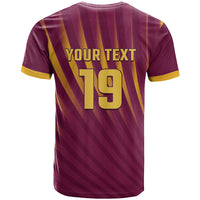 Custom West Indies Cricket T Shirt Palm Tree Sunburst Glory