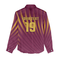 Custom West Indies Cricket Women Casual Shirt Palm Tree Sunburst Glory