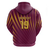 Custom West Indies Cricket Zip Hoodie Palm Tree Sunburst Glory