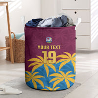 Custom West Indies Cricket Laundry Basket The Maroons Calypso Heritage