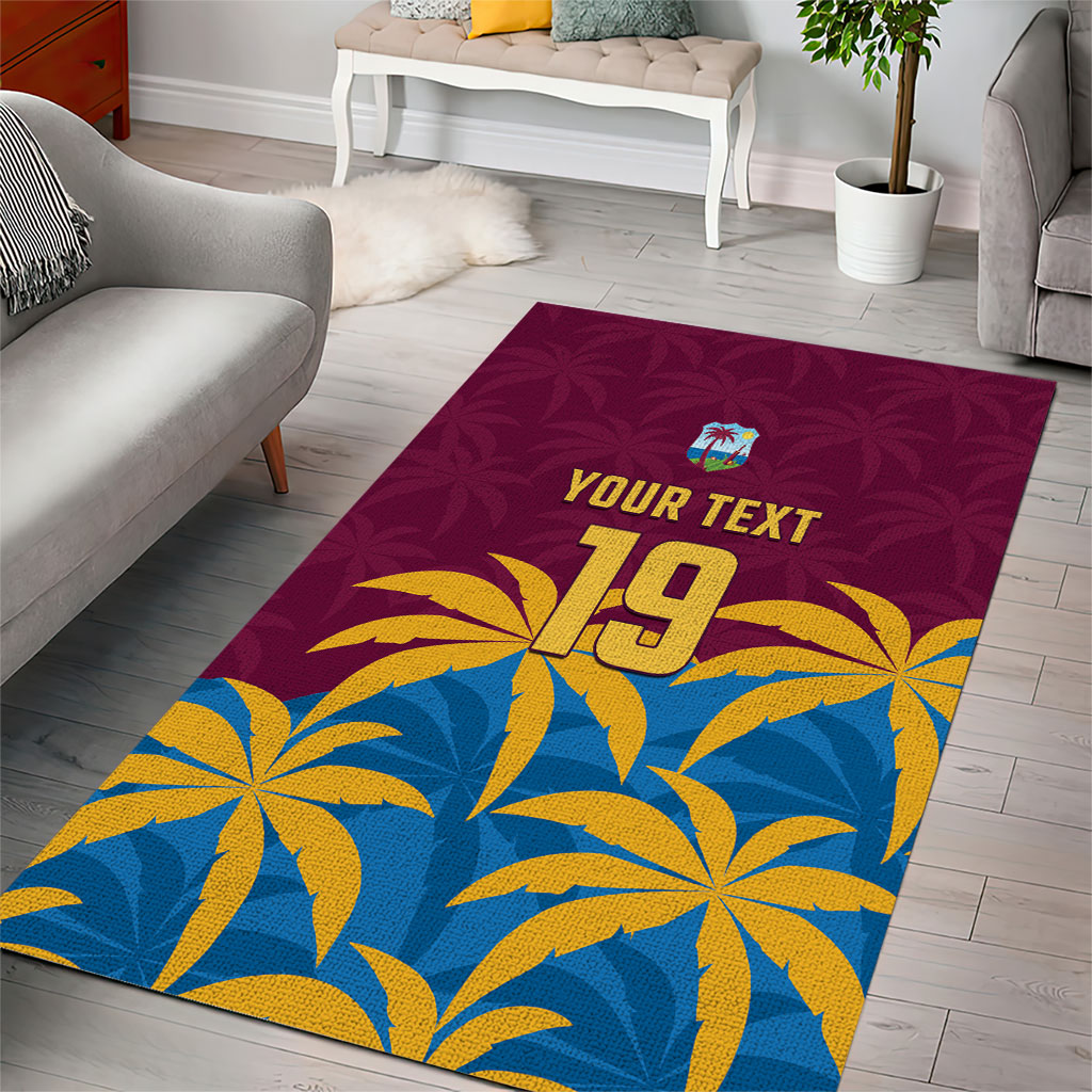 Custom West Indies Cricket Area Rug The Maroons Calypso Heritage