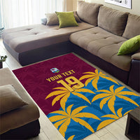 Custom West Indies Cricket Area Rug The Maroons Calypso Heritage