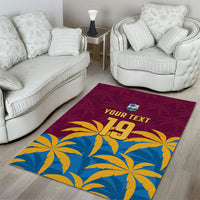Custom West Indies Cricket Area Rug The Maroons Calypso Heritage