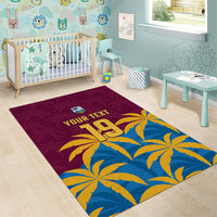 Custom West Indies Cricket Area Rug The Maroons Calypso Heritage