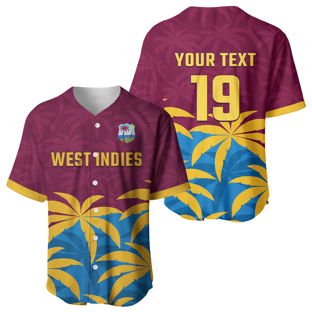 Custom West Indies Cricket Baseball Jersey The Maroons Calypso Heritage