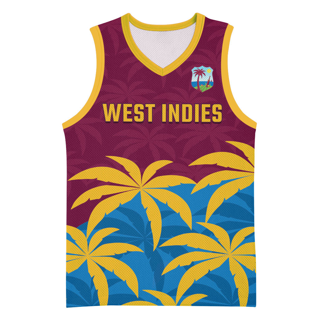 Custom West Indies Cricket Basketball Jersey The Maroons Calypso Heritage