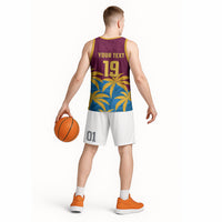 Custom West Indies Cricket Basketball Jersey The Maroons Calypso Heritage