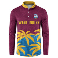 Custom West Indies Cricket Button Sweatshirt The Maroons Calypso Heritage