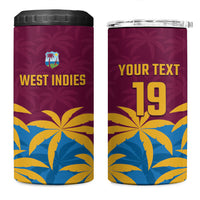 Custom West Indies Cricket 4 in 1 Can Cooler Tumbler The Maroons Calypso Heritage