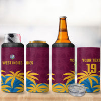 Custom West Indies Cricket 4 in 1 Can Cooler Tumbler The Maroons Calypso Heritage