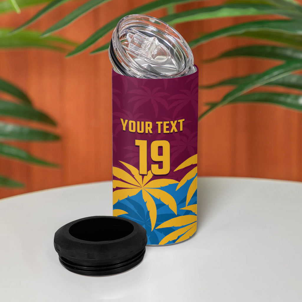 Custom West Indies Cricket 4 in 1 Can Cooler Tumbler The Maroons Calypso Heritage