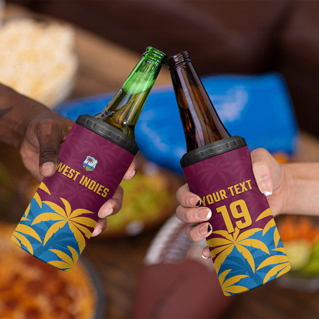 Custom West Indies Cricket 4 in 1 Can Cooler Tumbler The Maroons Calypso Heritage