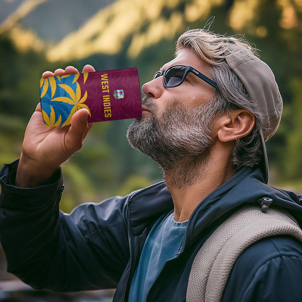 Custom West Indies Cricket 4 in 1 Can Cooler Tumbler The Maroons Calypso Heritage