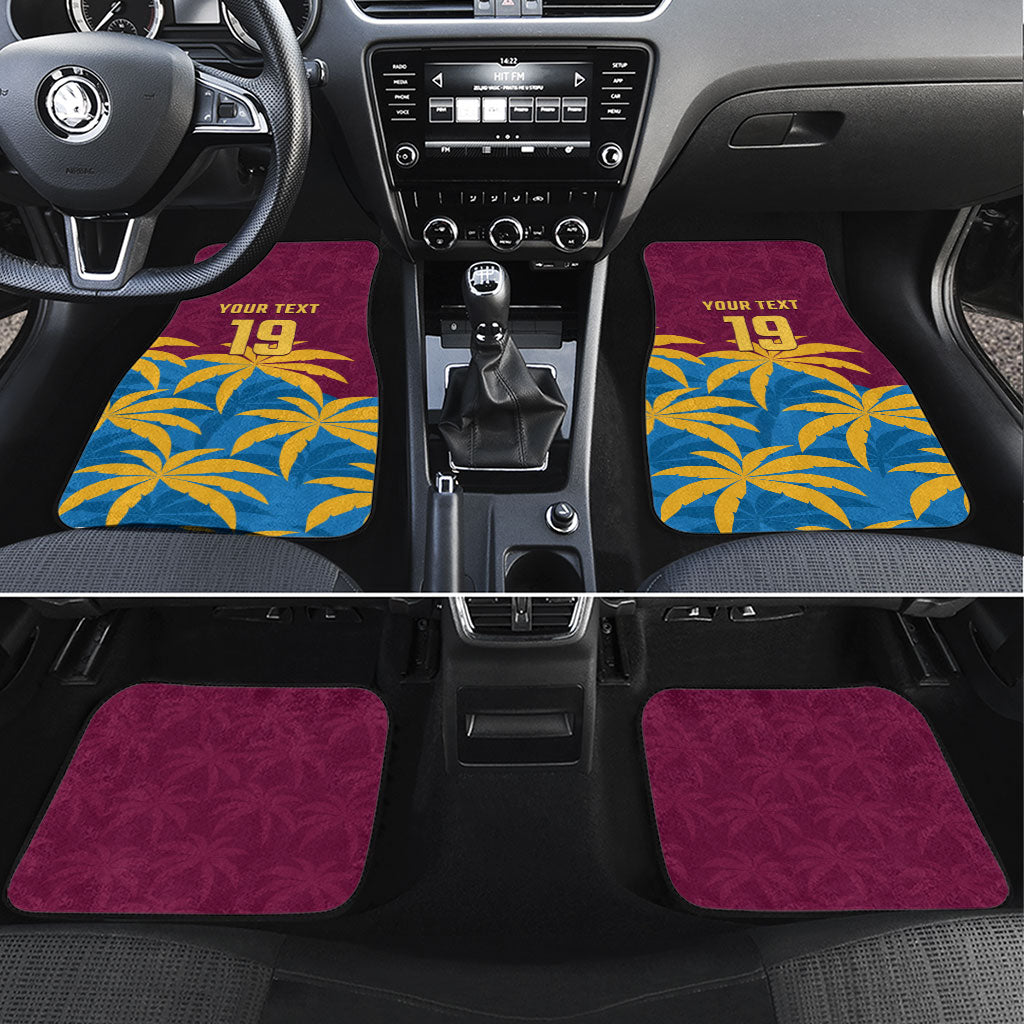 Custom West Indies Cricket Car Mats The Maroons Calypso Heritage