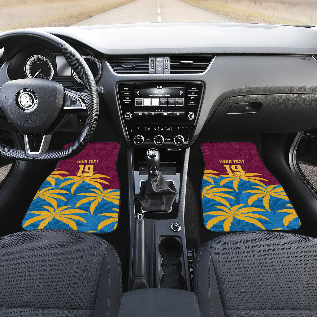 Custom West Indies Cricket Car Mats The Maroons Calypso Heritage