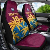Custom West Indies Cricket Car Seat Cover The Maroons Calypso Heritage