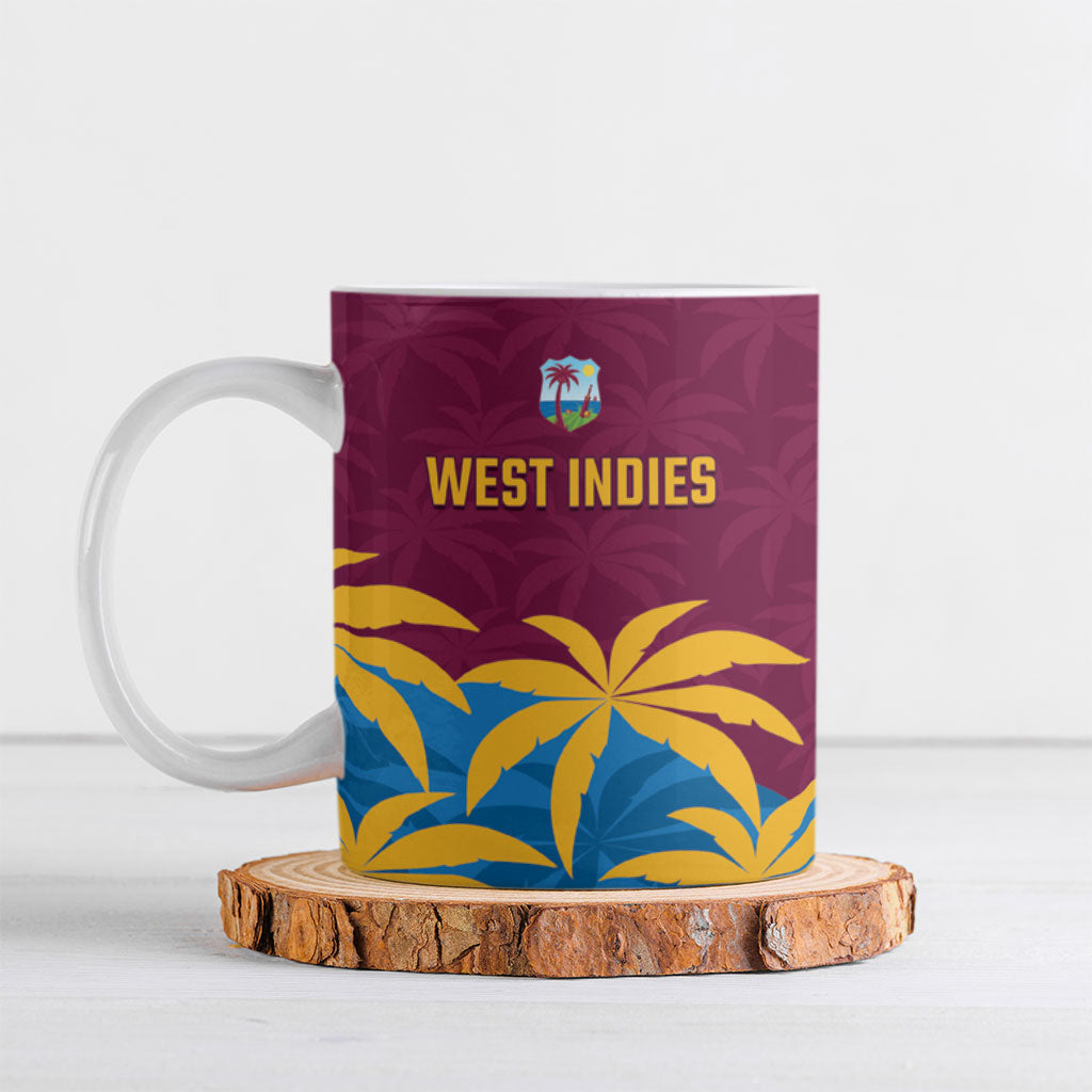 Custom West Indies Cricket Ceramic Mug The Maroons Calypso Heritage