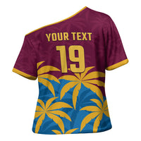 Custom West Indies Cricket Cross Shoulder Shirt The Maroons Calypso Heritage