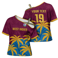 Custom West Indies Cricket Cross Shoulder Shirt The Maroons Calypso Heritage