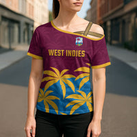 Custom West Indies Cricket Cross Shoulder Shirt The Maroons Calypso Heritage