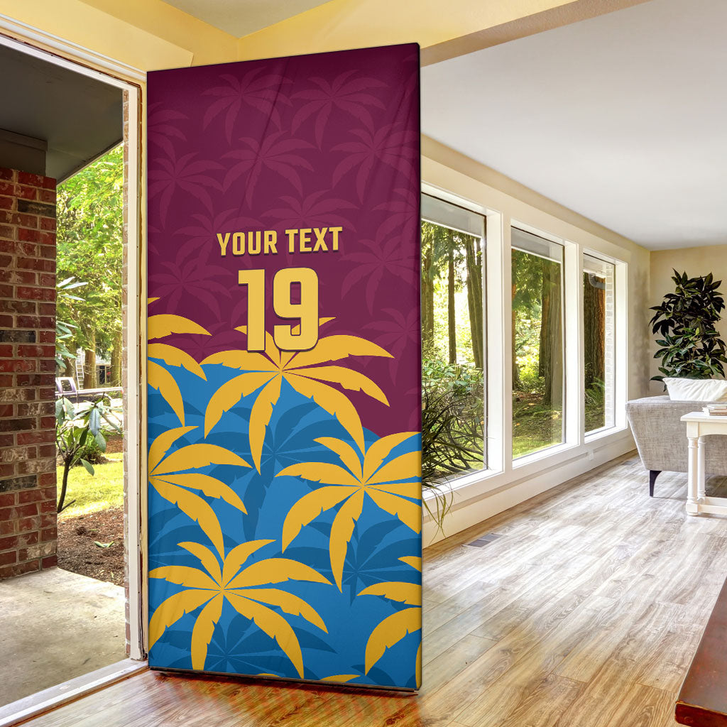 Custom West Indies Cricket Door Cover The Maroons Calypso Heritage