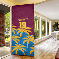 Custom West Indies Cricket Door Cover The Maroons Calypso Heritage