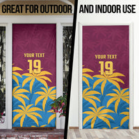 Custom West Indies Cricket Door Cover The Maroons Calypso Heritage