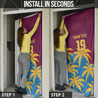 Custom West Indies Cricket Door Cover The Maroons Calypso Heritage