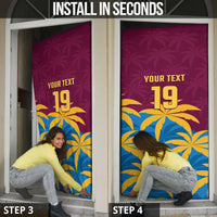 Custom West Indies Cricket Door Cover The Maroons Calypso Heritage