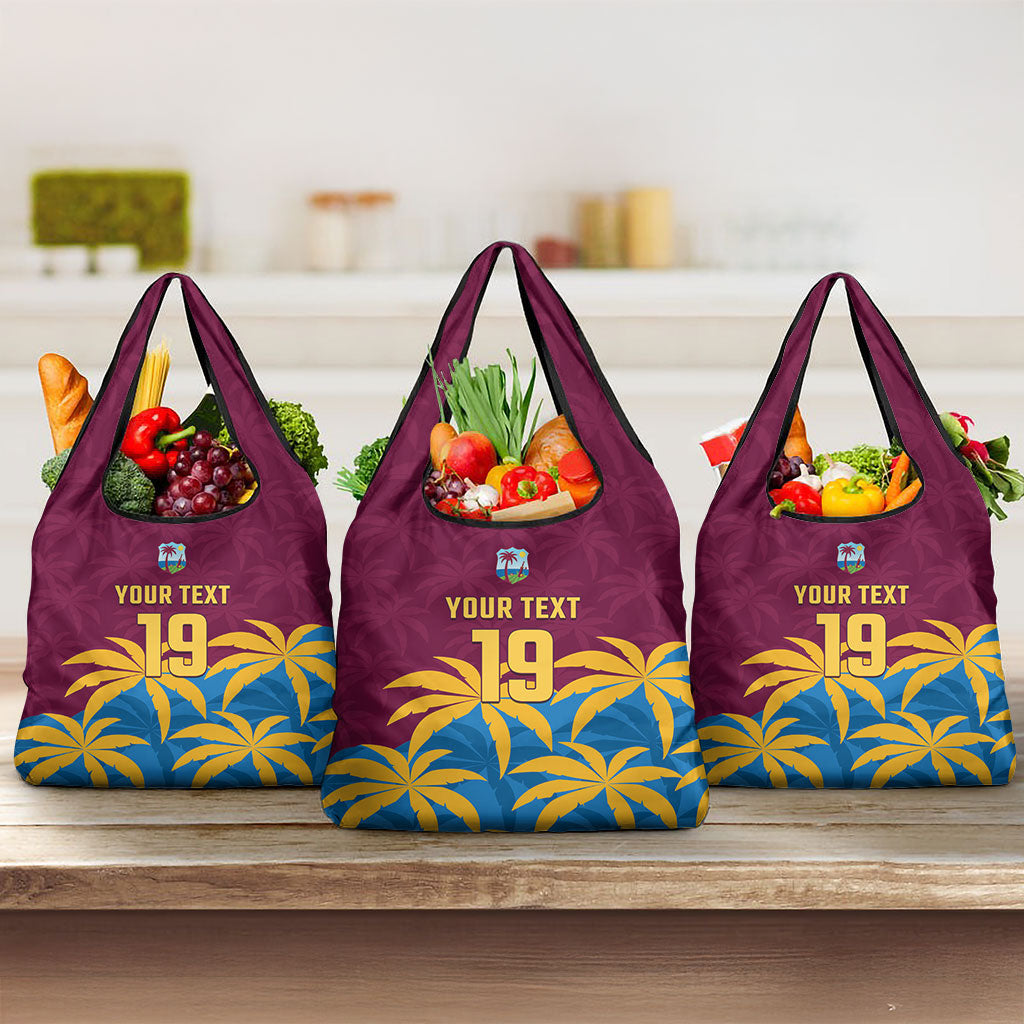 Custom West Indies Cricket Grocery Bag The Maroons Calypso Heritage