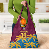 Custom West Indies Cricket Grocery Bag The Maroons Calypso Heritage
