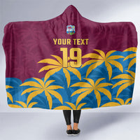 Custom West Indies Cricket Hooded Blanket The Maroons Calypso Heritage