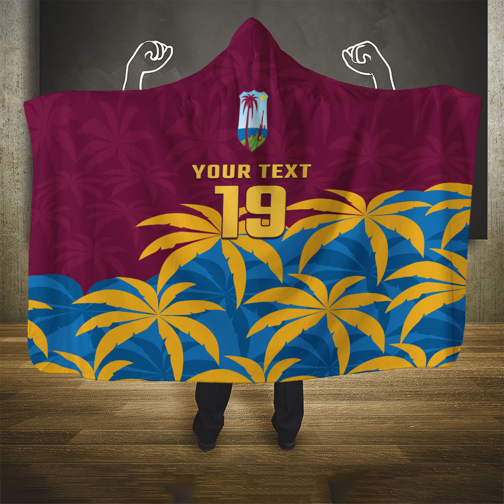 Custom West Indies Cricket Hooded Blanket The Maroons Calypso Heritage