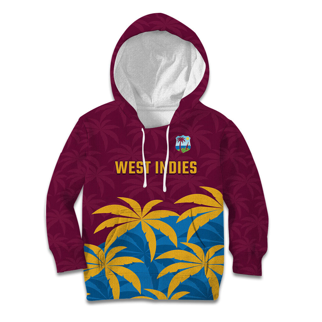 Custom West Indies Cricket Kid Hoodie The Maroons Calypso Heritage