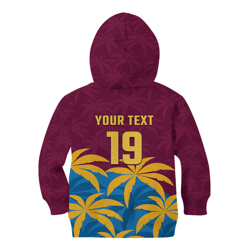 Custom West Indies Cricket Kid Hoodie The Maroons Calypso Heritage