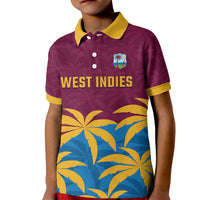 Custom West Indies Cricket Kid Polo Shirt The Maroons Calypso Heritage