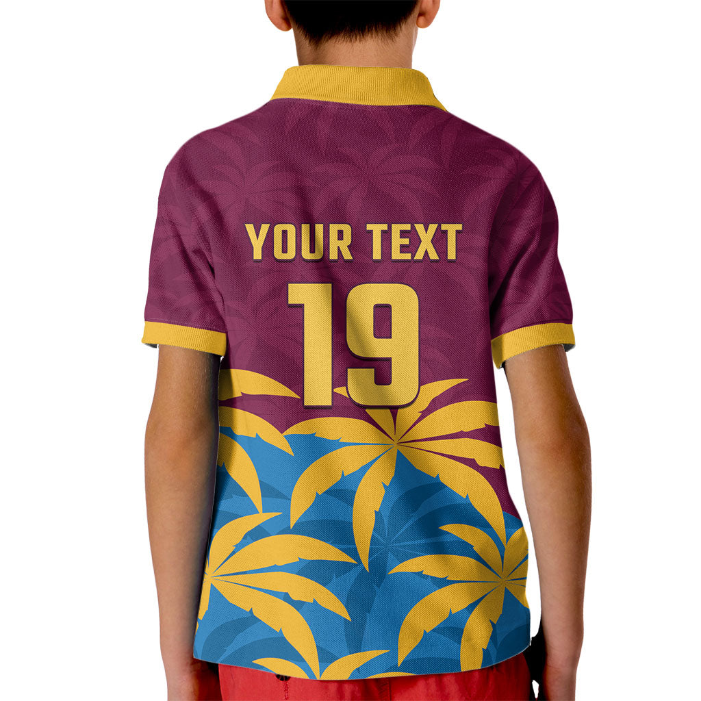 Custom West Indies Cricket Kid Polo Shirt The Maroons Calypso Heritage