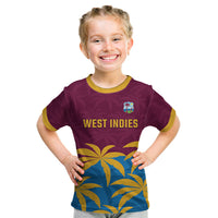 Custom West Indies Cricket Kid T Shirt The Maroons Calypso Heritage