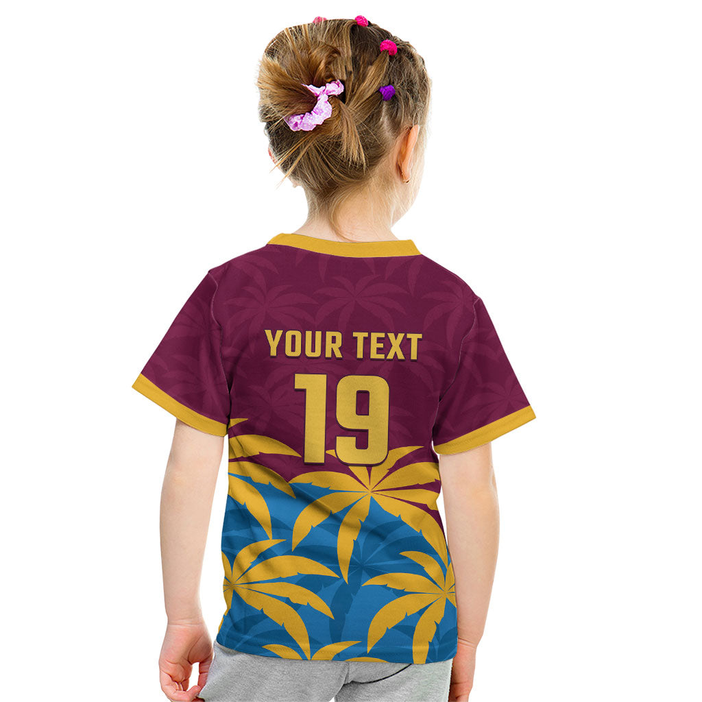 Custom West Indies Cricket Kid T Shirt The Maroons Calypso Heritage