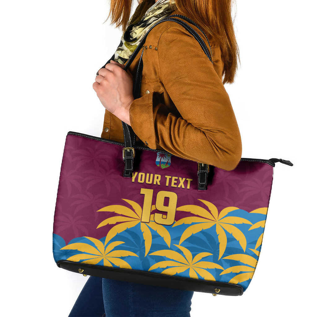 Custom West Indies Cricket Leather Tote Bag The Maroons Calypso Heritage