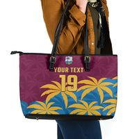 Custom West Indies Cricket Leather Tote Bag The Maroons Calypso Heritage