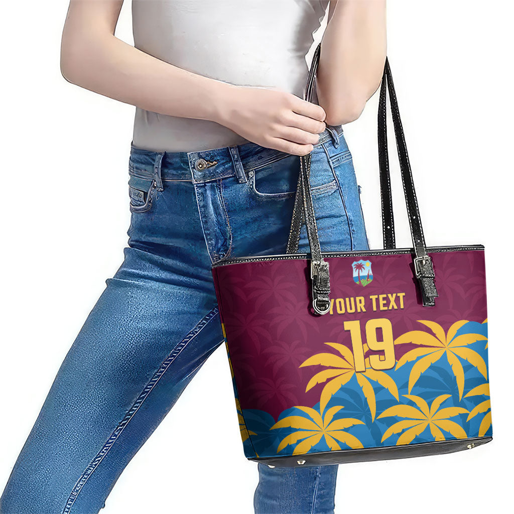 Custom West Indies Cricket Leather Tote Bag The Maroons Calypso Heritage