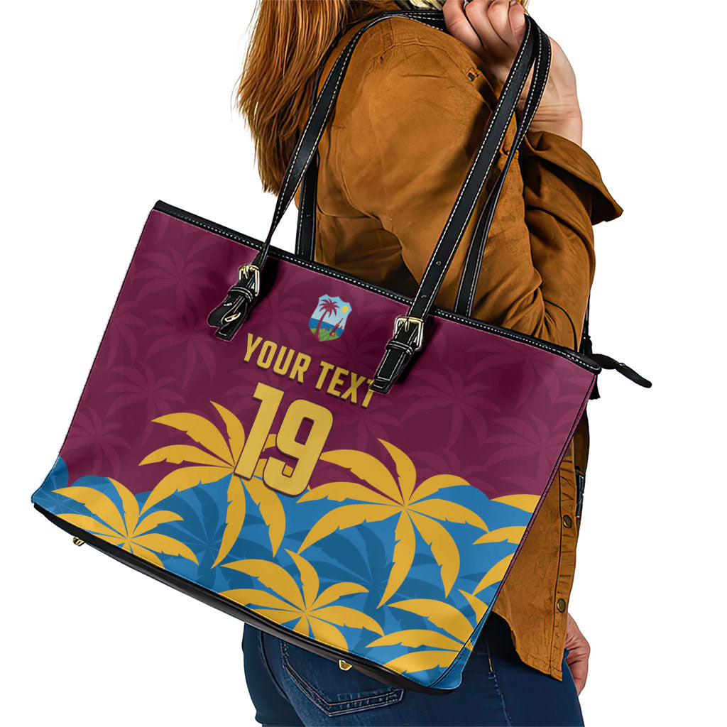 Custom West Indies Cricket Leather Tote Bag The Maroons Calypso Heritage
