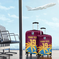 Custom West Indies Cricket Luggage Cover The Maroons Calypso Heritage